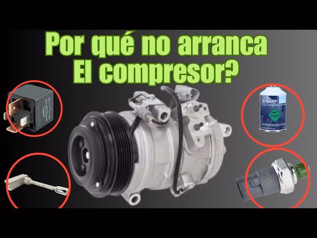 ¿El bajo nivel de freón provocará que el compresor no se encienda en un automóvil?