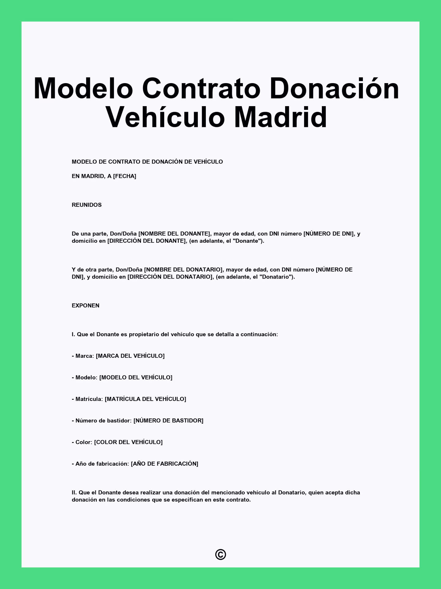 ¿Qué validez tiene un contrato de donación?