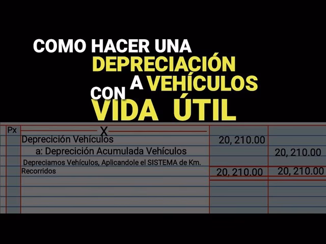 ¿Cómo se calcula la depreciación de un automóvil?