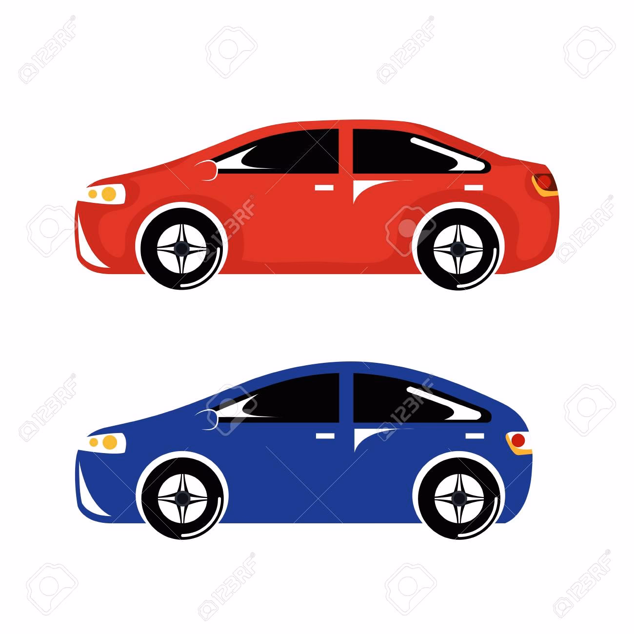 ¿Cuál es la distancia entre los dos autos?