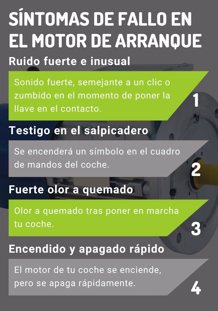 ¿Cómo saber si el arranque del carro está fallando?