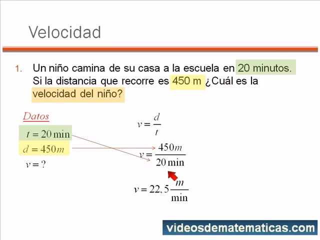 ¿Cómo se calcula la velocidad de un vehículo?