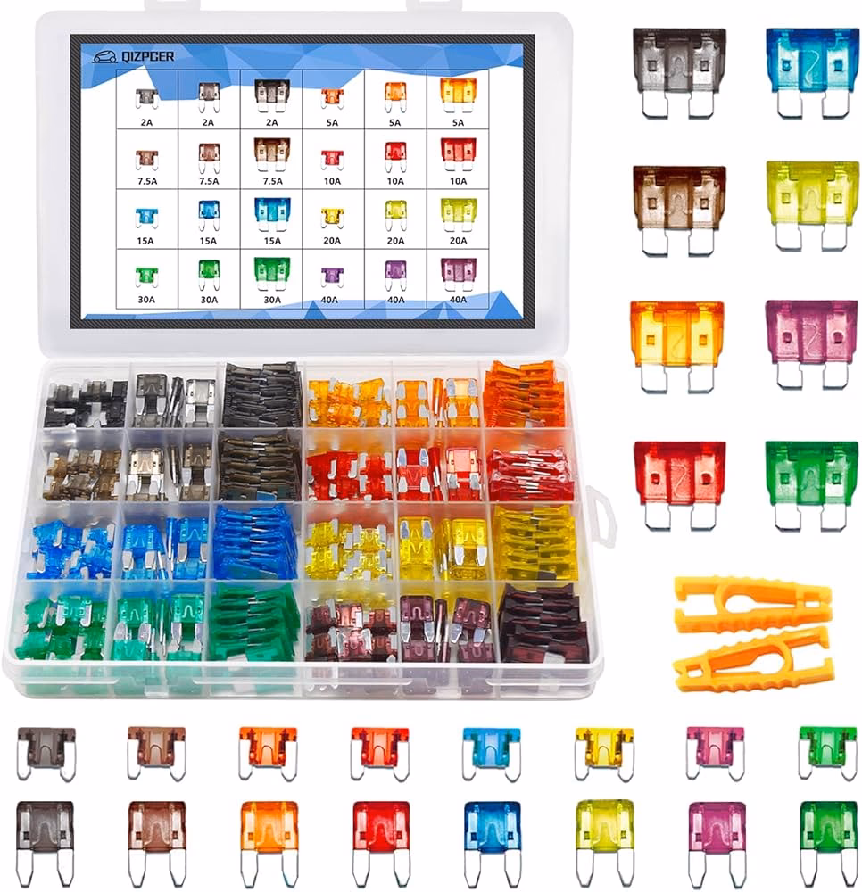 ¿Cuáles son los colores y amperajes de los fusibles de coche?