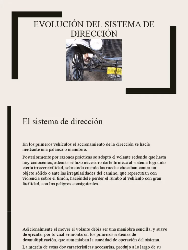 ¿Cuándo empezó la dirección asistida?