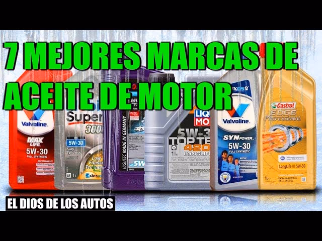 ¿Qué marca de aceite es mejor para tu carro?