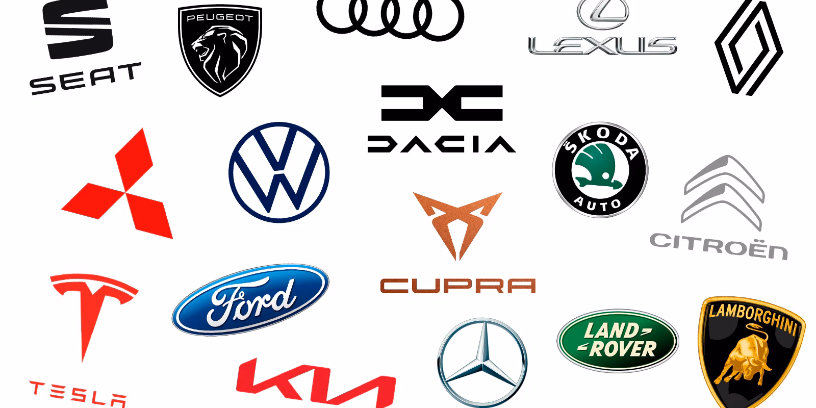 ¿Cuál es la marca de coche menos común?