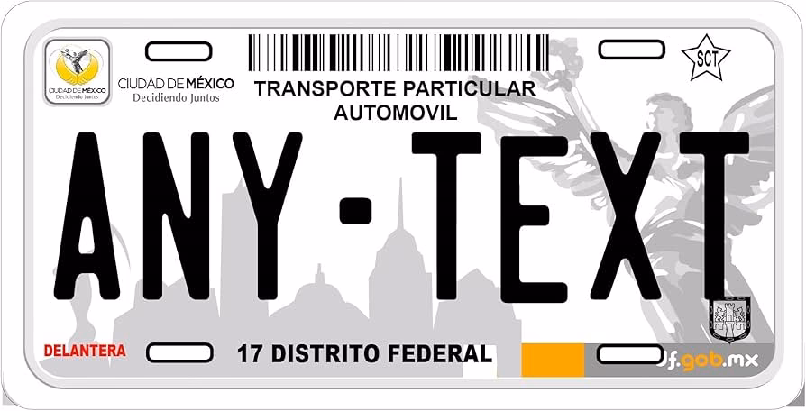 ¿Cómo saber de dónde son las placas de un vehículo México?