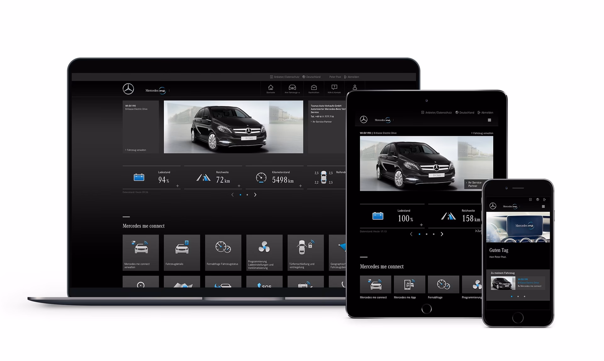 What is the difference between Mercedes me connect and Mercedes me app?