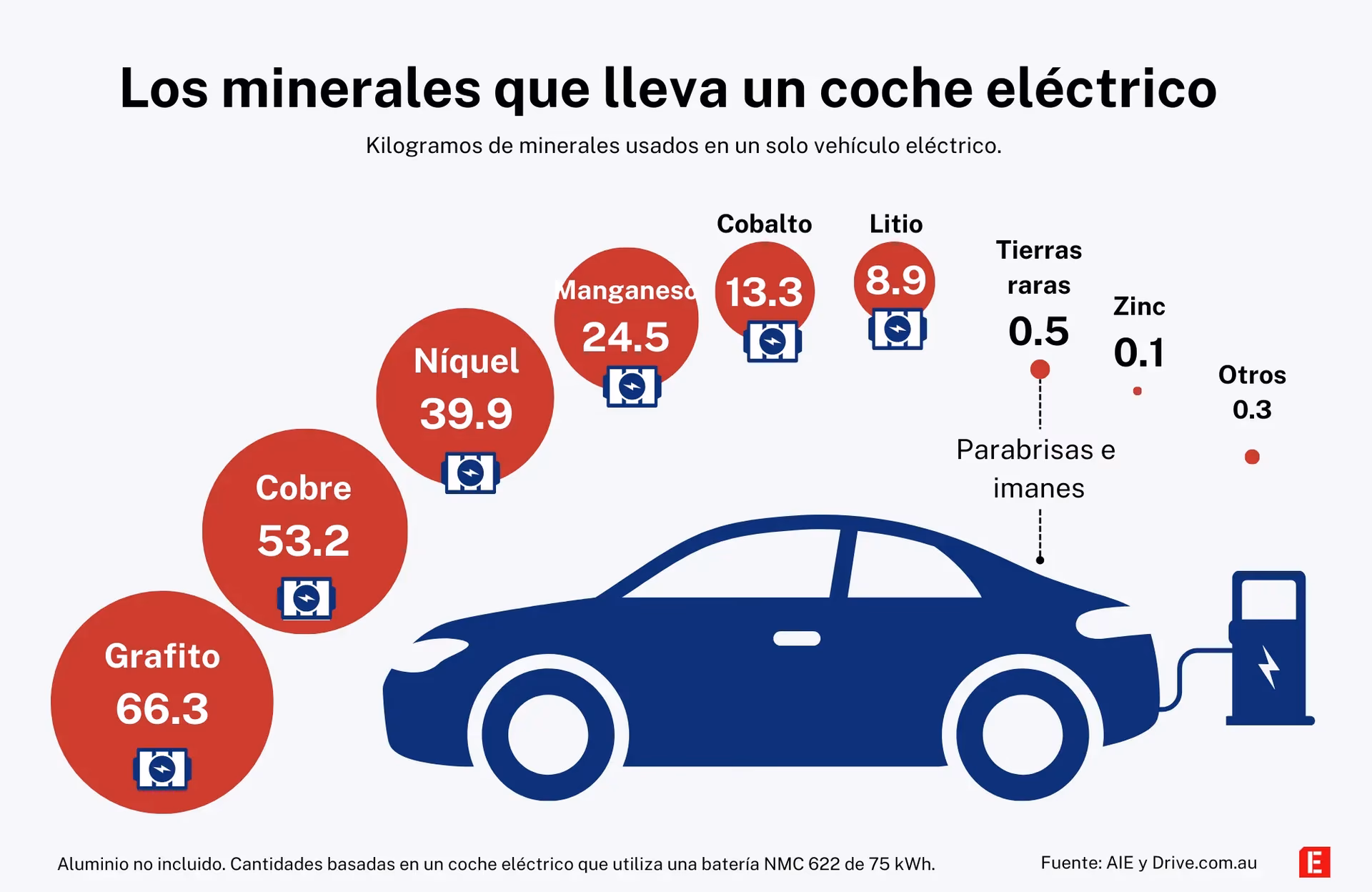 ¿Qué minerales se encuentran en las placas?