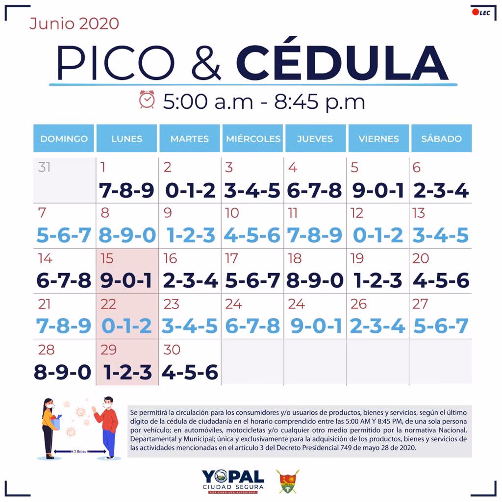 ¿Cómo funciona el pico y placa?