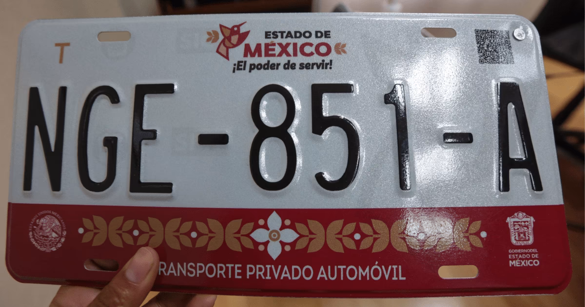 ¿Cuánto cuestan las placas en el Estado de México en 2025?