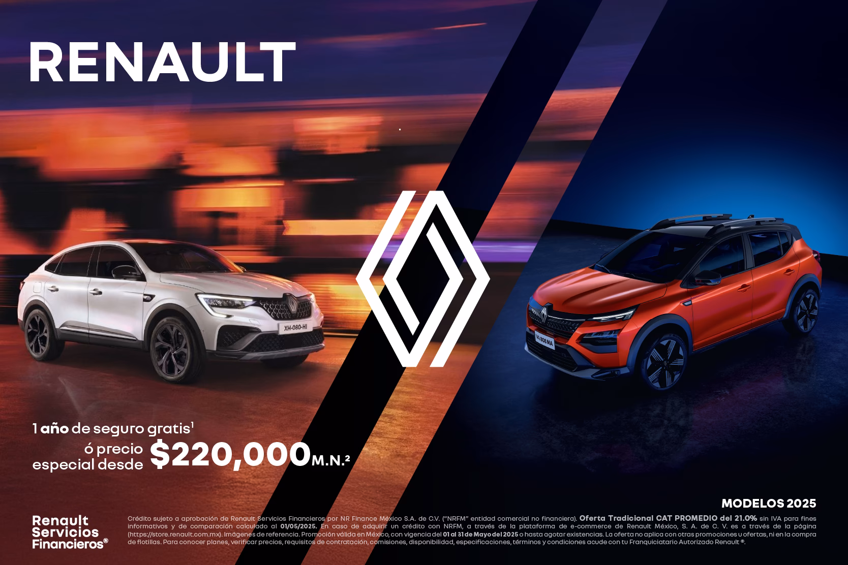 Who does Renault use for finance?