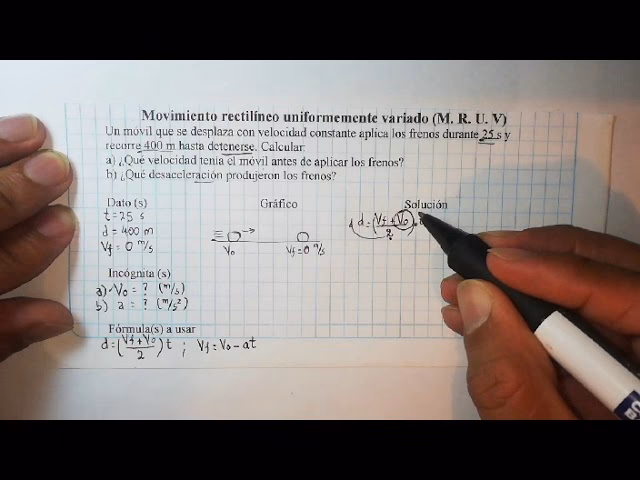 ¿Cuándo se aplican los frenos a un automóvil en movimiento?
